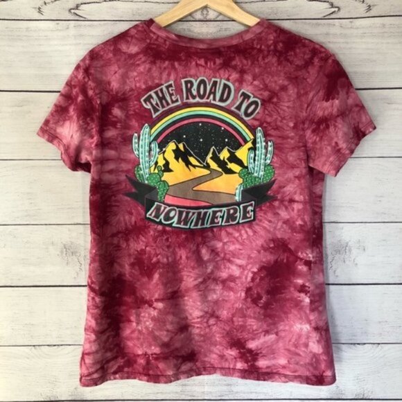 PacSun Empyre Red Tie Dye T-Shirt XS - Picture 3 of 4